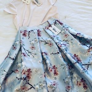 Ted Baker cherry blossom full skirt